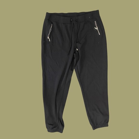 Retrology Black Zip Jogger Pants | Size XL - Picture 2 of 9